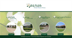 Desktop Screenshot of mcnabbfuneralhomes.com